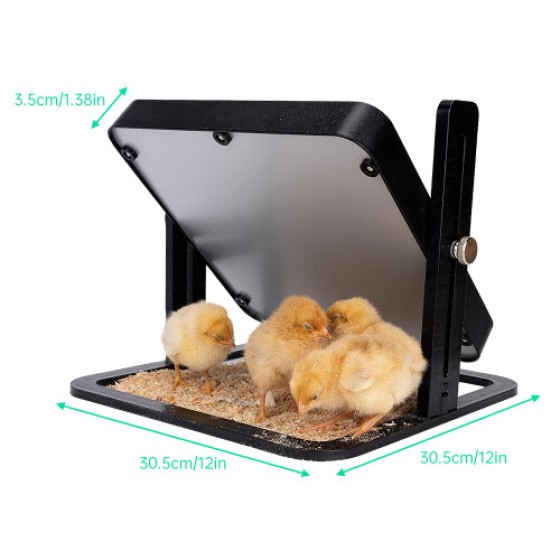 Piring Pemanas Peternakan Unggas 12x12 Inci untuk 15 Anak Ayam dengan Tinggi Dapat Disesuaikan